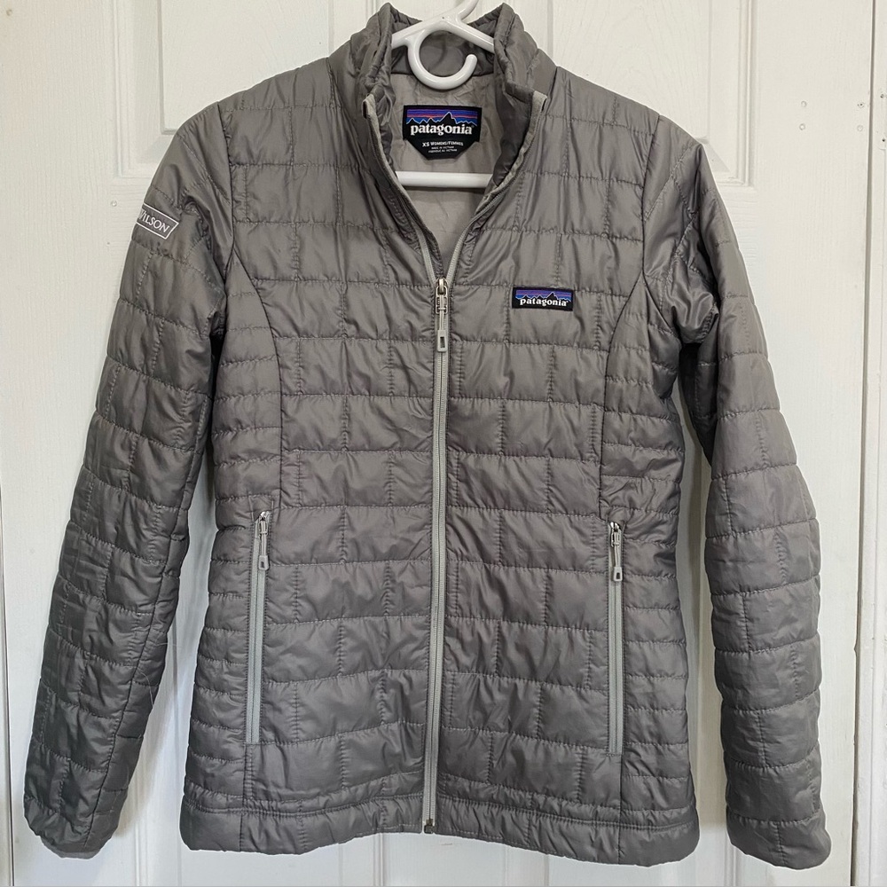 Patagonia Women's Nano Puff Quilted Jacket Silver XS - Picture 3 of 9